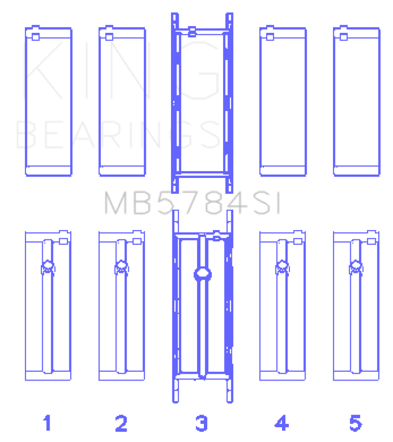 King Engine Bearings KING Main Bearings Engine Components Bearings main image