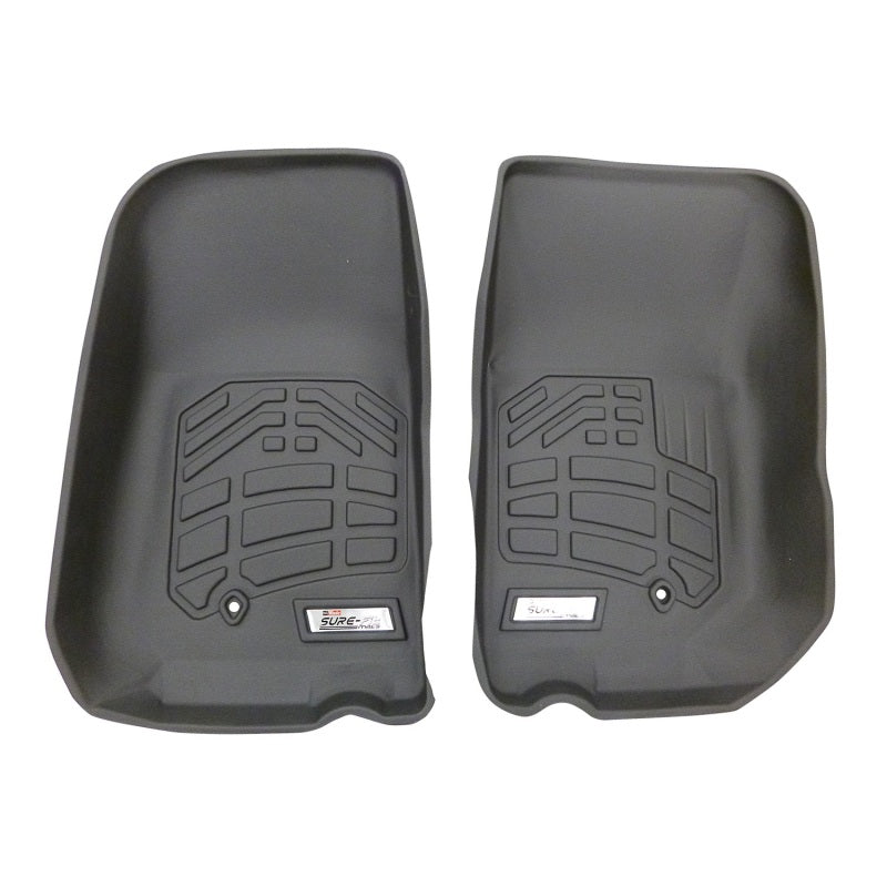 Westin 2007-2013 Jeep Wrangler/Wrangler Unlimited Wade Sure-Fit Floor Liners Front - Black 72-110034 72-110034 Photo - Primary