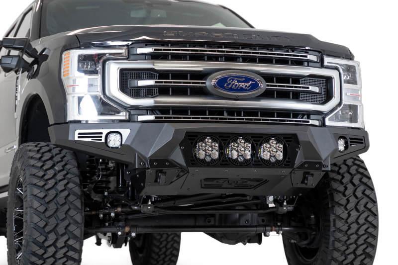 Addictive Desert Designs 17-20 Ford Super Duty Bomber Front Bumper w/ Mounts For 3 Baja Designs LP6s F160014100103 F160014100103 Photo - Primary