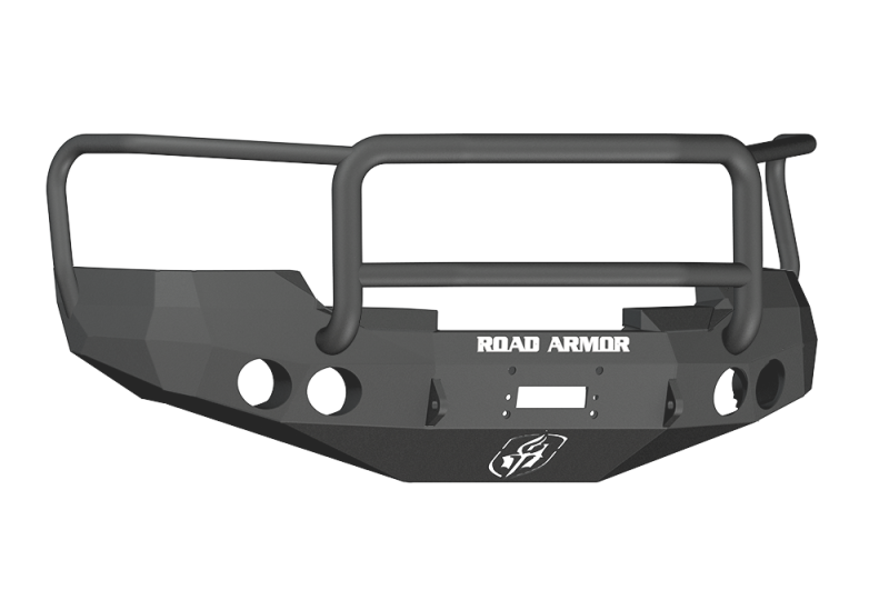 Road Armor 08-13 GMC 1500 Stealth Front Winch Bumper w/Lonestar Guard - Tex Blk 37605B 37605B Photo - Primary
