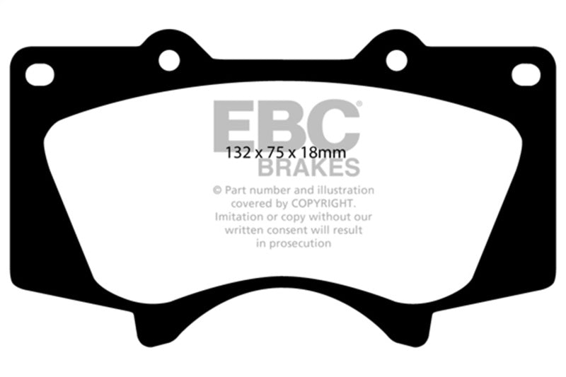 EBC 2005+ Toyota Tacoma 2WD/4WD Bluestuff Front Brake Pads DP51657NDX DP51657NDX Photo - Primary