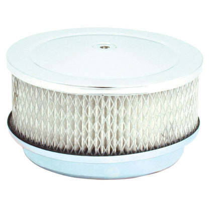 Spectre Air Cleaner 6-3/8in. x 2-1/2in. Chrome - Paper 4780 4780 Photo - Primary