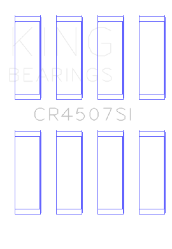 King Engine Bearings King Mazda MZR 2.3L 16v / Ford Duratec 2.3L 16v (Size +.75) Connecting Rod Bearing Set (Set of 4) CR4507SI0.75 CR4507SI0.75 Photo - Primary