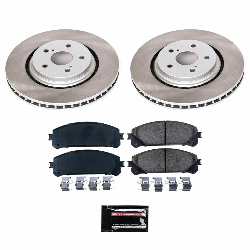 PowerStop Power Stop 20-23 Toyota Camry Front Semi-Coated Rotor Kit SC7688 SC7688 Photo - Primary
