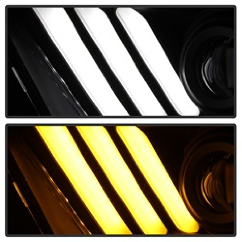 Spyder 10-13 Ford Mustang - Halogen - Projector Headlights - LED Signals -Black (PRO-YD-FM2010V2-BK) 5085429 5085429 Photo - Unmounted