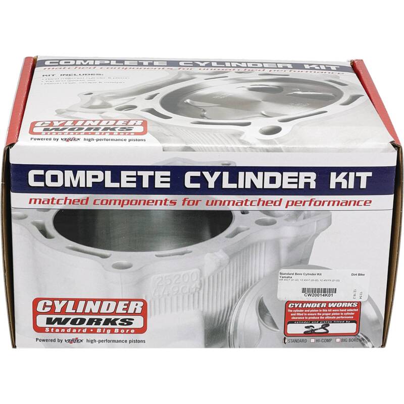 Cylinder Works 21-23 Yamaha WR 450 F 450cc Standard Bore Cylinder Kit CW20014K01 CW20014K01 Photo - Primary