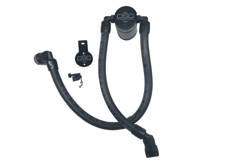 J&L 10-18 Ford Taurus Sho EcoBoost V6 Passenger Side Oil Separator 3.0 - Black Anodized 3023P-B 3023P-B Photo - Primary