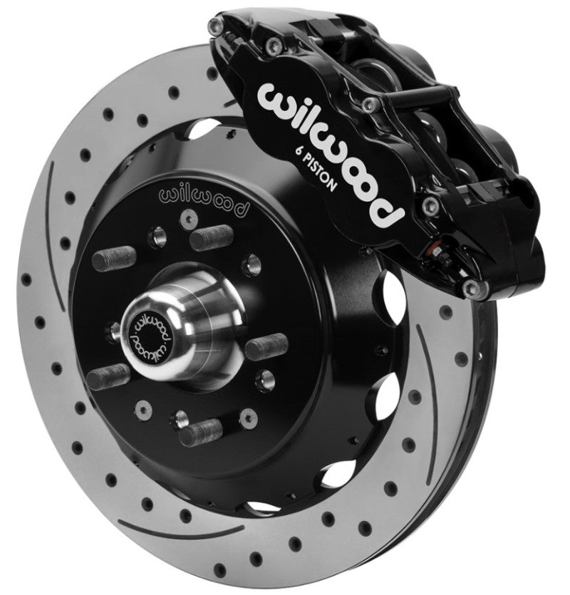Wilwood 70-81 FBody/75-79 A&XBody FNSL6R Frt Brk Kit 12.88in D/S Rtr Blk Caliper Use w/ PD Spindle 140-15982-D 140-15982-D User 1