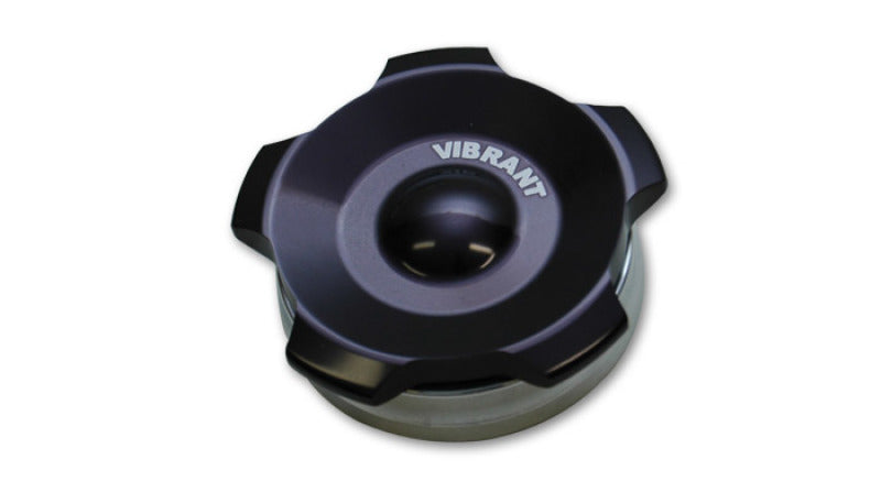 Vibrant 2" OD Aluminum Weld Bung + Black Aluminum Threaded Cap 11291 Photo - Primary