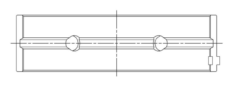ACL BMW N54/N55/S55B30 3.0L Inline 6 RACE Series Engine Crankshaft Main Bearing Set 7M1397H-.25 7M1397H-.25 Technical Drawing