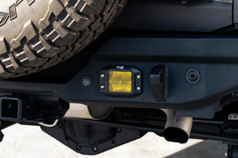 DV8 Offroad DV8 3-Inch Elite Series LED Amber Flush Mount Pod Light BE3FMW40W-A BE3FMW40W-A Photo - Unmounted