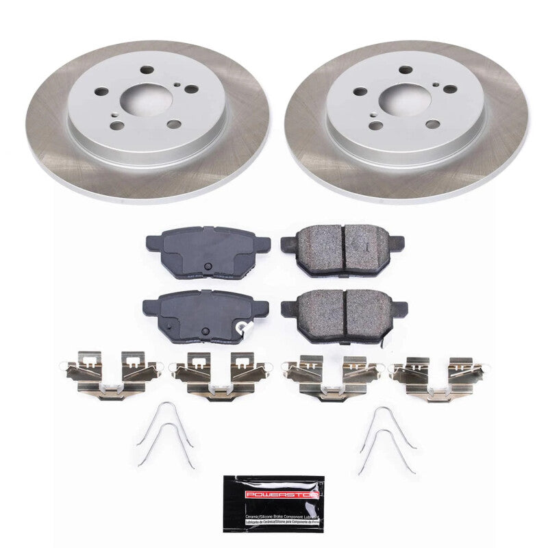 PowerStop Power Stop 12-15 Toyota Prius Plug-In Rear Semi-Coated Rotor Kit SC5503 SC5503 Photo - Primary