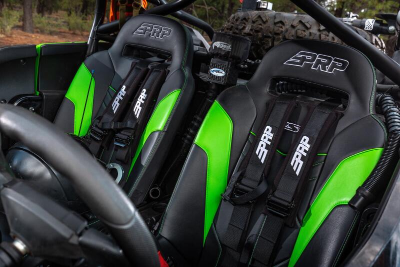 PRP Seats PRP 4.2 Harness with Latch / Link Lap Belt- Black SB4.2LL SB4.2LL Photo - Close Up