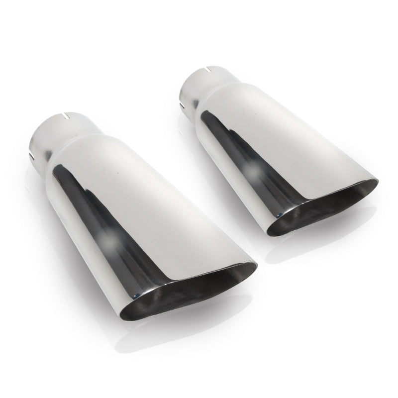 Stainless Works Flat Oval Exhaust Tips 3in Inlet (priced per pair) 7090300 7090300 Photo - Primary