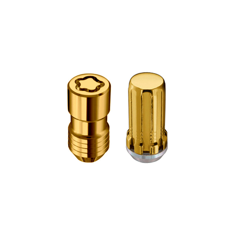McGard SplineDrive Tuner 6 Lug Install Kit w/Locks & Tool (Cone) M14X1.5 / 1in. Hex - Gold 65610GD 65610GD Photo - Primary