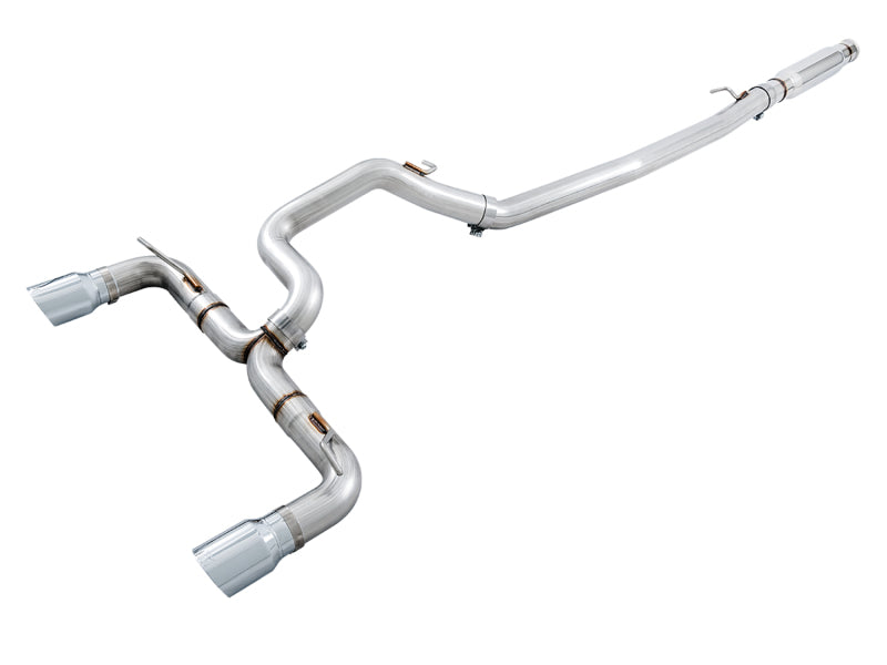 AWE Tuning Ford Focus RS Track Edition Cat-back Exhaust - Chrome Silver Tips 3020-32030 3020-32030 Photo - Primary