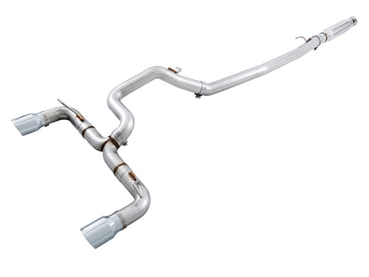 AWE Tuning Ford Focus RS Track Edition Cat-back Exhaust - Chrome Silver Tips 3020-32030 3020-32030 Photo - Primary