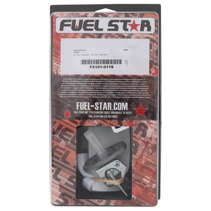 All Balls Racing 00-04 CR 125 R/00-04 CR 250 R Fuel Valve Kit FS101-0119 FS101-0119 Photo - Primary