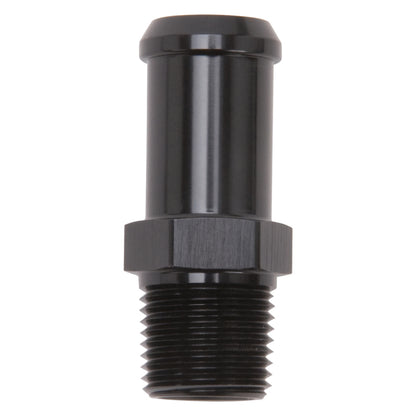 Edelbrock Hose End, Straight, 3/8" NPT TO 5/8" Barb, Black Anodize 8187 Photo - out of package