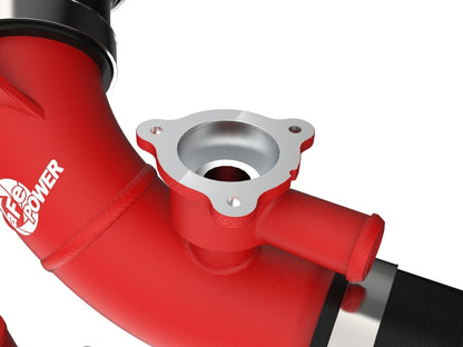 aFe 2022 Toyota Land Cruiser (J300) V6-3.5L (tt) BladeRunner 2.5in Aluminum Hot Charge Pipe - Red 46-20558-R 46-20558-R Photo - Close Up