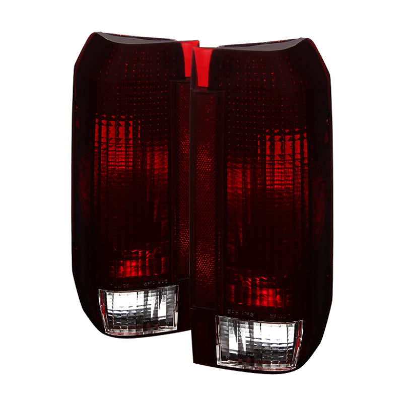 SPYDER Xtune Ford Bronco F150 F250 F350 F450 92-96 OE Style Tail Lights Red Smoked ALT-JH-FB92-OE-RSM 9030567 9030567 Photo - Primary