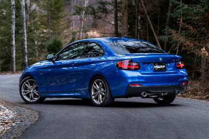 MBRP 17-21 BMW M240I 3.0L 3in Axle Back Dual Rear Exit w/ T304 SS Carbon Fiber Tips (Street Version) S45003CF S45003CF Photo - lifestyle view