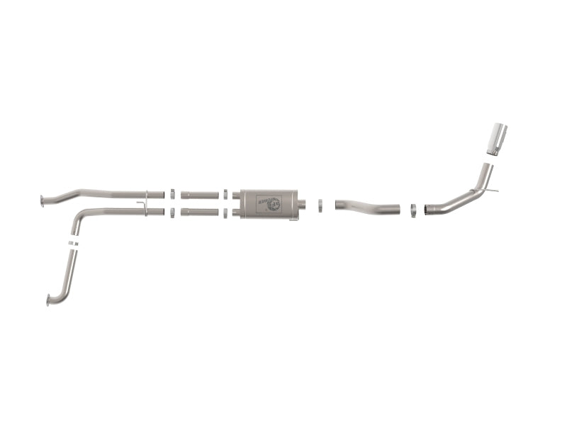 aFe MACHForce XP Exhausts Cat-Back SS-409 Nissan Titan XD 16-19 V8-5.6L - Polished Tip 49-46135-P 49-46135-P Photo - Unmounted