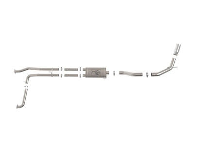 aFe MACHForce XP Exhausts Cat-Back SS-409 Nissan Titan XD 16-19 V8-5.6L - Polished Tip 49-46135-P 49-46135-P Photo - Unmounted