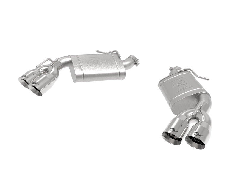 aFe POWER MACH Force-Xp 3in Axle-Back 16-21 Chevrolet Camaro SS V8 6.2L w/Mufflers - Polished 49-44119-P 49-44119-P Photo - Primary