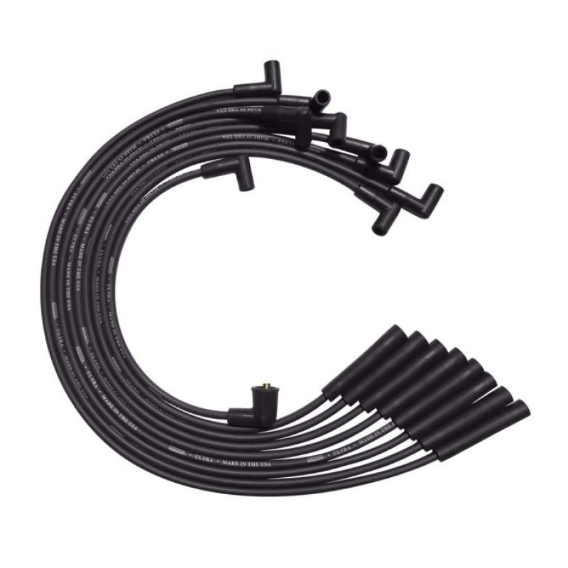 Moroso BB Ford 351C/390/429/460 Unleeved HEI 135 Deg Boots Ultra Spark Plug Wire Set - Black 51074 51074 User 1