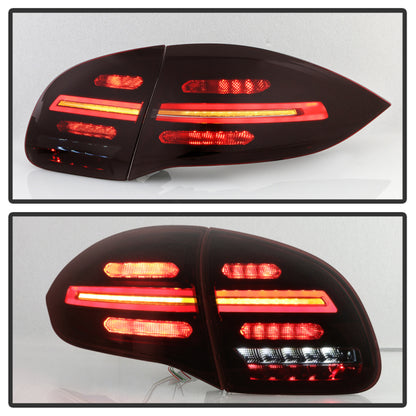 Spyder Porsche Cayenne 958 11-14 LED Tail Lights - Sequential Signal - Red Smoke 5086907 5086907 User 6