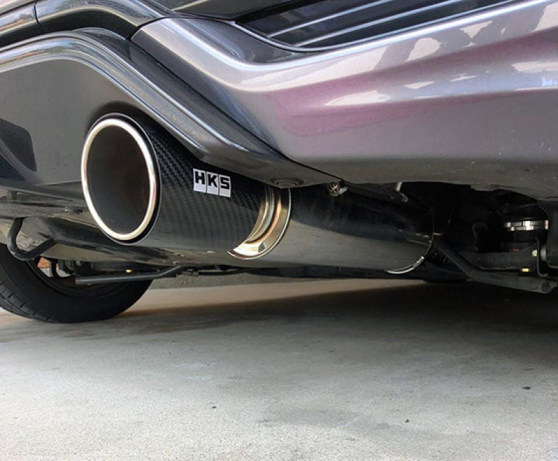 HKS Hi-Power Muffler 2014+ Honda Fit Sport GK5 w/ Carbon Tips 32016-KH001 32016-KH001 Photo - Primary