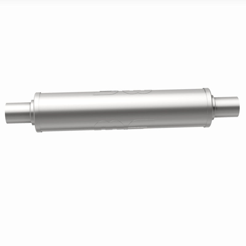 MagnaFlow 4" Round Center/Center Straight Through Performance Muffler 10424 360 Degree Image Set