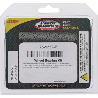 Pivot Works Yamaha Wheel Bearing Kit Premium Bearings 25-1222-P 25-1222-P Photo - Primary