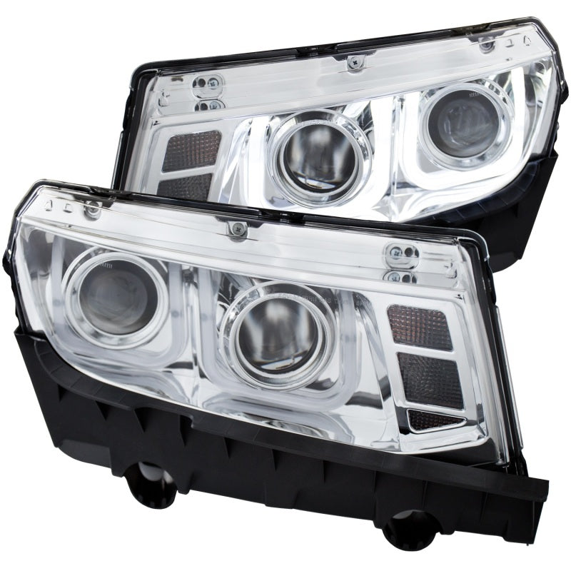Anzo 2014-2015 Chevrolet Camaro Projector Headlights w/ U-Bar Chrome 121509 Photo - Primary