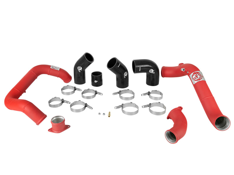 aFe Bladerunner 2.25in & 2.5in Intercooler Tubes Hot & Cold 16-18 Honda Civic I4-1.5L (t) - Red 46-20344-R 46-20344-R Photo - Unmounted