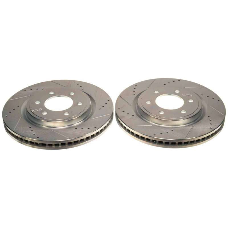 PowerStop Power Stop 21-22 Ford F-150 Front Drilled & Slotted Rotor (Pair) AR85207XPR