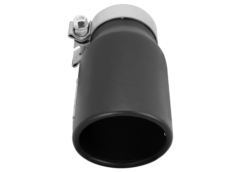 aFe MACH Force-Xp 3in 409 Stainless Steel Exhaust Tip Black - 3in In x 4in 49T30401-B09 Photo - Unmounted