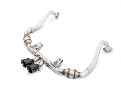 AWE Tuning Porsche 718 Boxster / Cayman Touring Edition Exhaust - Diamond Black Tips 3015-33080 3015-33080 Photo - Primary
