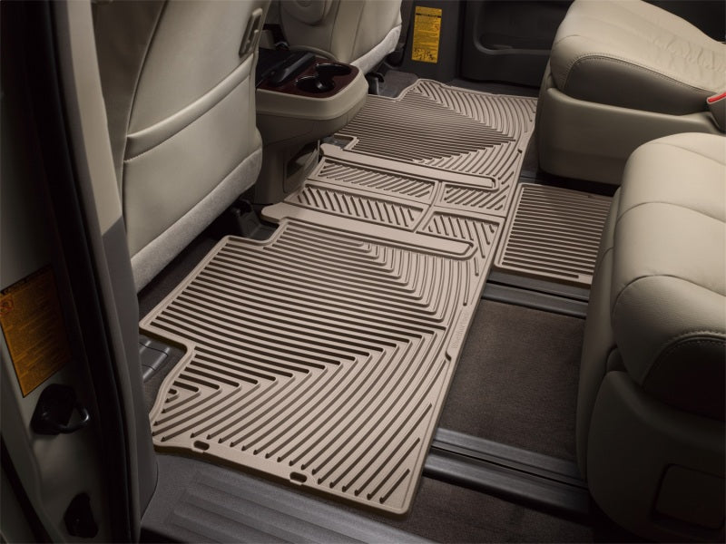 WeatherTech 11+ Toyota Sienna Rear Rubber Mats - Tan W244TN W244TN Photo - Primary