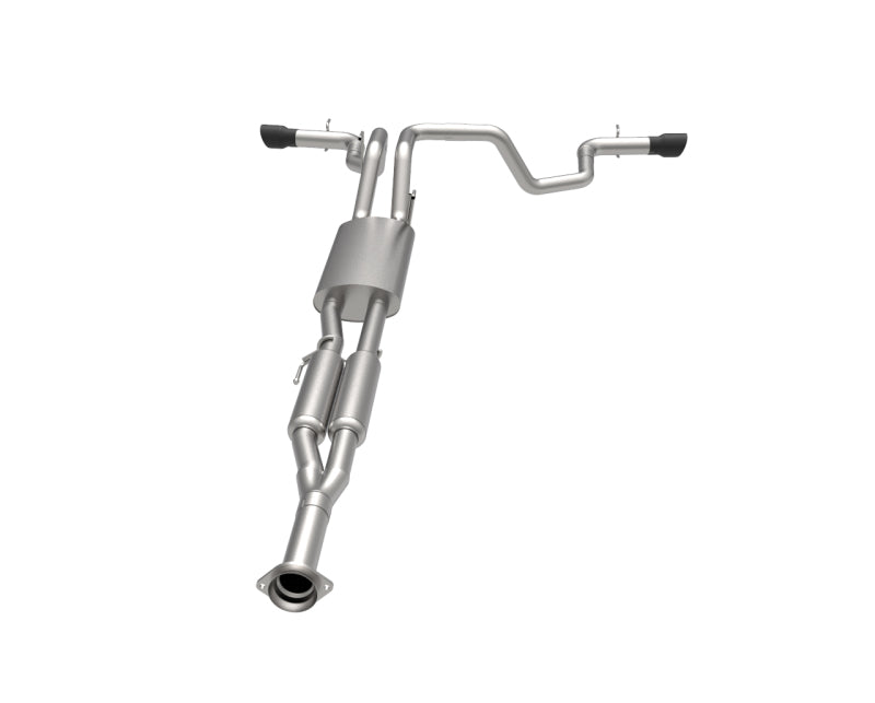 Kooks Headers Kooks 2021+ Ford F150 2.7/3.5/5.0L 3in Dual Cat-Back Side Exit Exhaust w/Black Tips 13704240 13704240 Photo - Unmounted