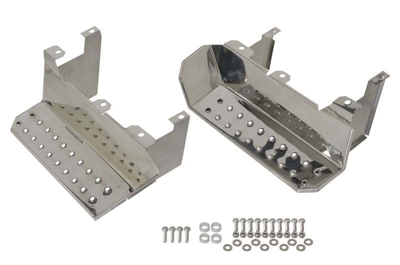 Kentrol 76-95 Jeep CJ7 Wrangler YJ Side Steps Pair - Polished Silver 30432 30432 Photo - Primary