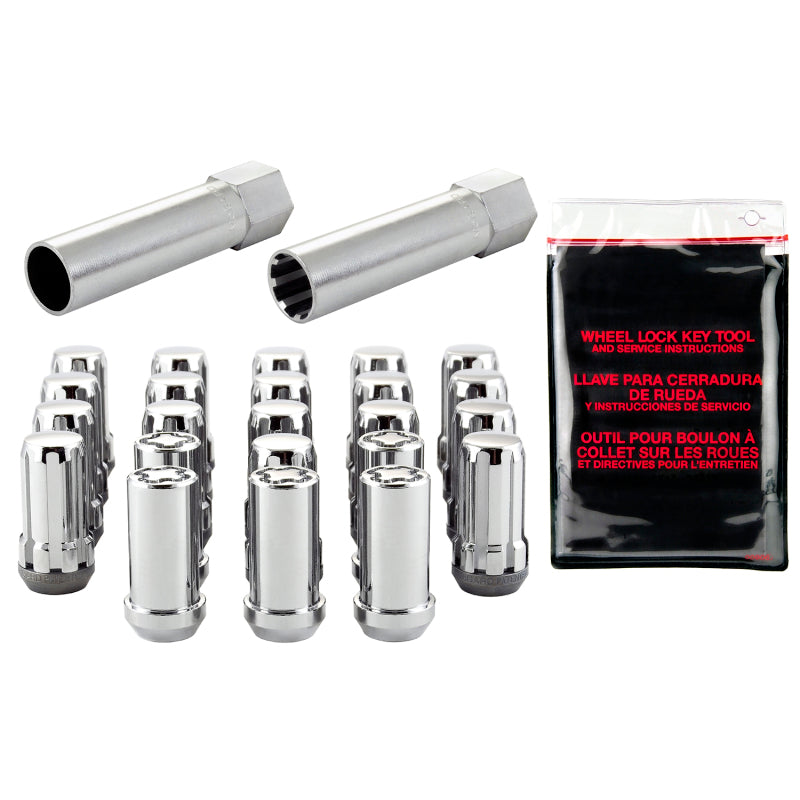 McGard SplineDrive Tuner Jeep 23pc. Kit (Cone) 1/2-20 / 13/16 Hex (18 Lug Nuts / 5 Locks) - Chrome 65562 65562 Photo - out of package