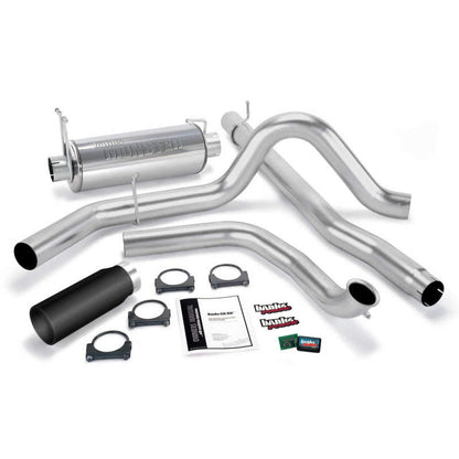 Banks Power 99-03 Ford 7.3L Git-Kit - SS Single Exhaust w/ Black Tip 47512-B 47512-B Photo - Primary