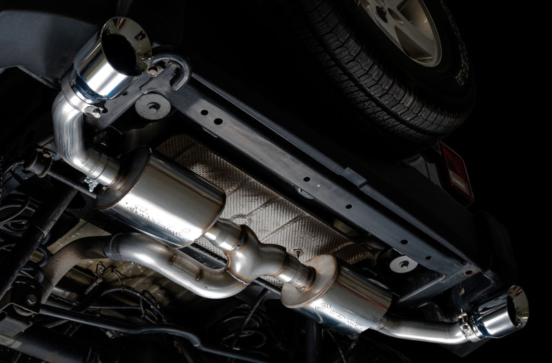 AWE Tuning 07-18 Jeep Wrangler JK/JKU 3.6L Tread Edition Axle-Back Dual Exhaust - Chrome Silver Tips 3015-32003 3015-32003 Photo - Mounted