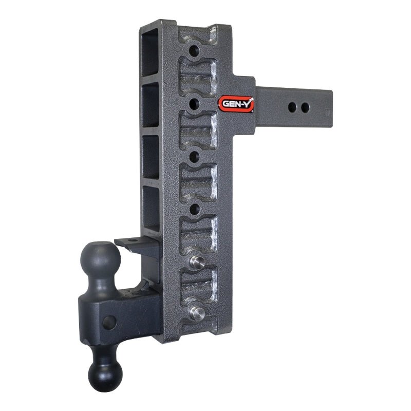 GEN-Y Hitch Gen-Y Mega Duty 2.5in Shank 12in Offset Drop 21K Hitch w/GH-061 Dual-Ball/GH-062 Pintle Lock GH-926 GH-926 Photo - Primary