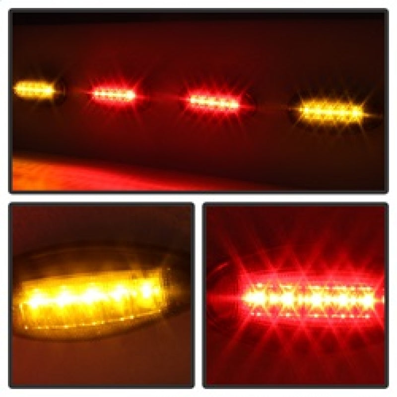 SPYDER Xtune Chevy Silverado 99-13 Dually 2 Red LED Amber LED Side Fender Lights Smoke ACC-LED-GMD99-SL-SM 9924682 9924682 Photo - Unmounted
