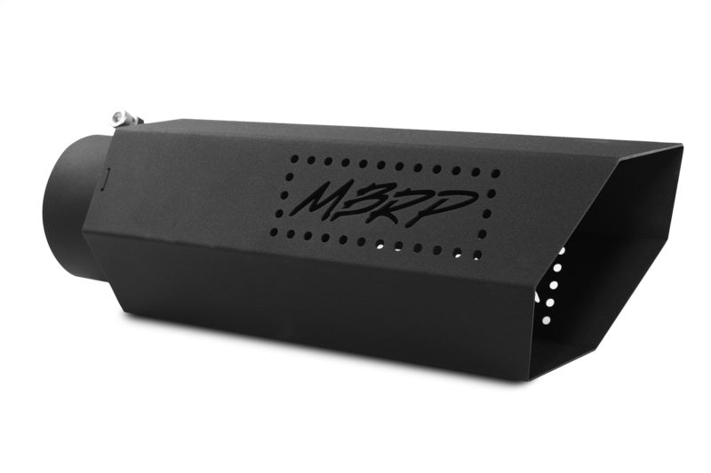 MBRP Universal Hex Tip 4in Inlet 16in Length w/o Logo - Black Coated T5165BLK Photo - Primary
