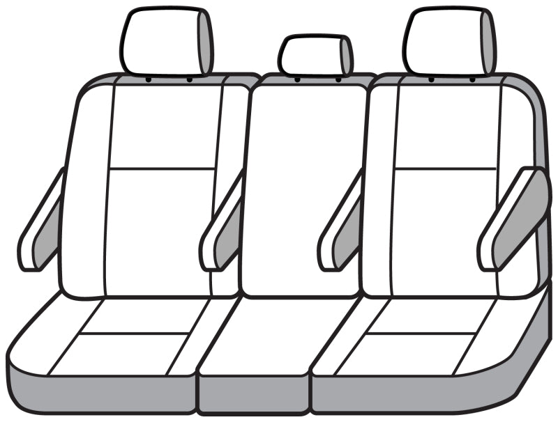 Covercraft 18-23 Honda Odyssey Waterproof Polyester SeatSaver Custom Second Row Seat Covers - Grey SS8496WFGY SS8496WFGY Photo - out of package