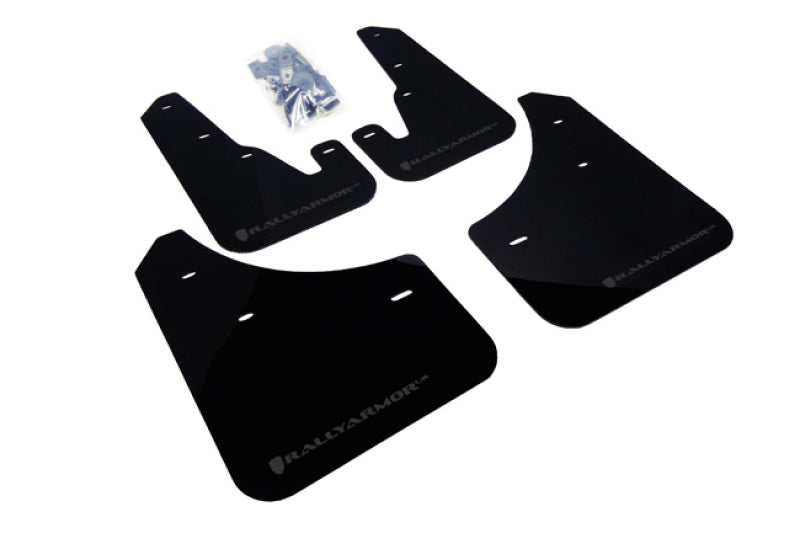 Rally Armor 04-09 Mazda3/Spd3 Mud flap Grey Logo MF9-UR-BLK/GRY Photo - Primary